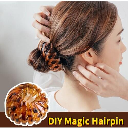 DIY Magic Hairpin Shark Clip Hair Simple Hairpin Lazy Braider Tool Ponytail Hair Clips Women Headband Hair Styling Accessories