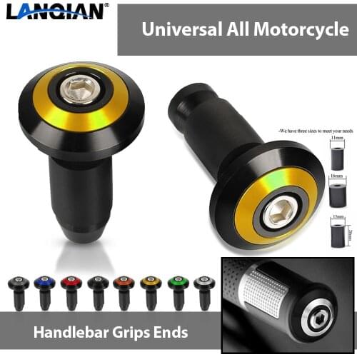 For Suzuki GS500 E F GSF 250 600 650 1200 BANDIT 650S DL1000 V-STROM Motorcycle Handle Bar End Cap Anti Vibration Silder Plug