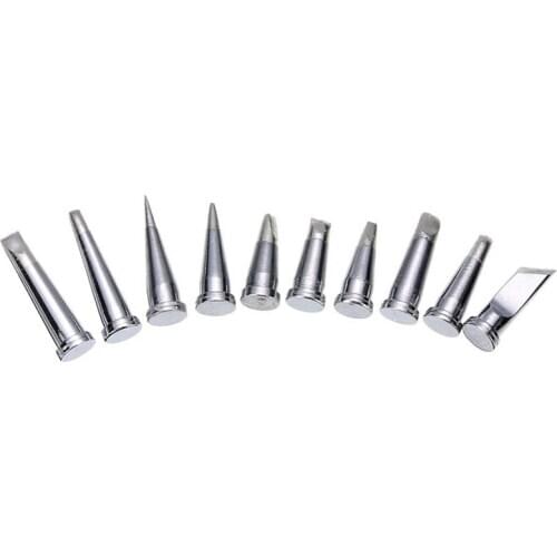10Pcs Durable Soldering Tip Set for Weller WSD81 WD1000 WSP80 WP80 LT Soldering Station