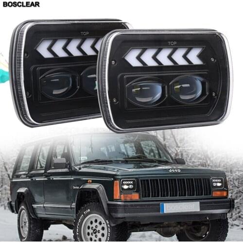 2pc 7X6 5X7 LED Headlight For Ford F-250/305/450/550 Super Duty Econoline For GMC Savana 1500 2500 3500 Chevrolet Express Nissan