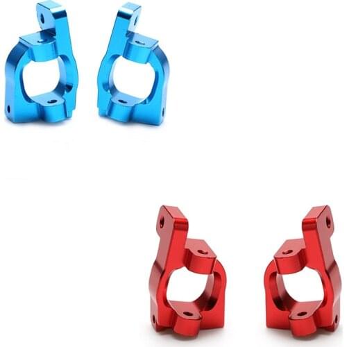 2PCS Front C Hub Carrier Base C Alloy Aluminum for Rc Hobby Model Car Wltoys 144001 1/14 Lc Racing Full Series Front Hub Carrier