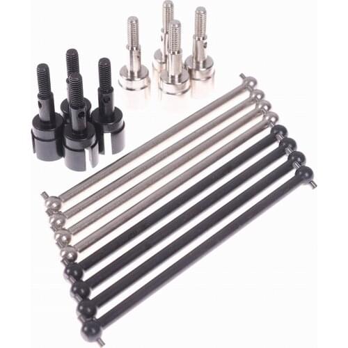 4Set 08029 Dogbones 89.5mm & Stub Wheel Axle 02033 Drive Shaft for 1/10 Redcat HSP Exceed Black Silver