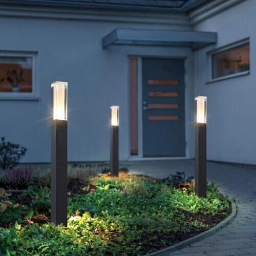 4pcs 12W Outdoor Lighting Waterproof IP68 LED Lawn Lamp LED Exterior Bollard Floor Garden Light Path Courtyard Road Lighting