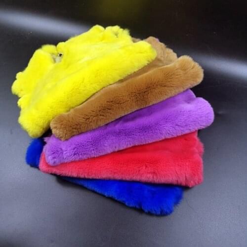 45*25cm Real Rex Rabbit Fur Pelt Genuine Rabbit Fur Fluffy Leather Fur Fabric Diy Handmade Sewing Material Home Decor