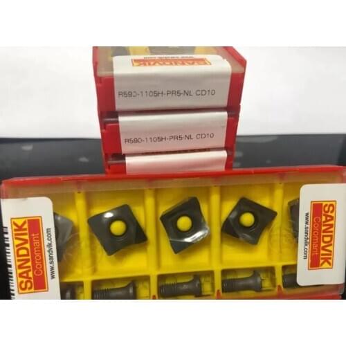 5PCS CARBIDE INSERT R590-1105H-PR5-NL CD10