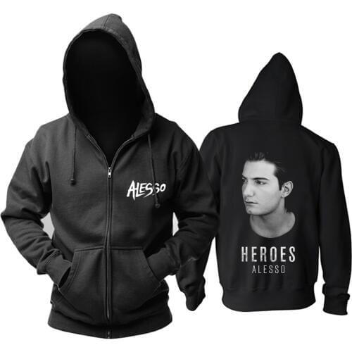 8 styles Swedish DJ Zipper Sweatshirt Alesso Alessandro Lindblad musician record producer shell jacket Electronic Music sudadera