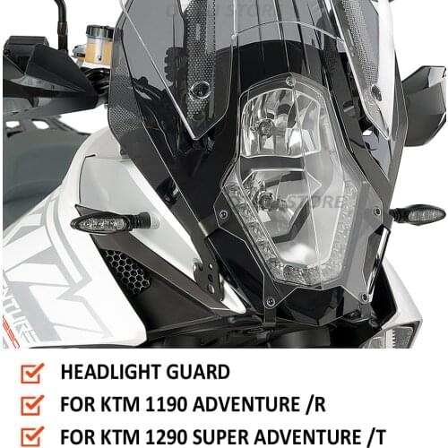 For 1190 Adventure /R Motorcycle Accessories Headlight Guard Protective Cover 2013 2014 2015 2016