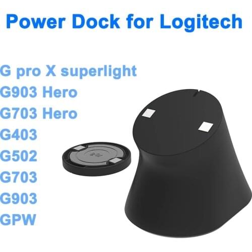 Mouse Wireless Plastic Power Charging Dock Base Mod for Logitech GPW GPX G Series G502 Superlight Electronic Sport Decoration