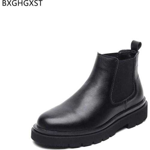Ankle Boots for Men 2021 Luxury Man Casual Shoes Black Chelsea Boots Man Leather Boots for Men Male Designer Barefoot Shoes Man
