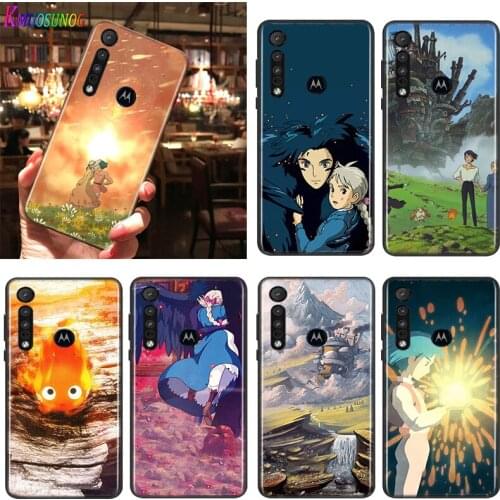 Howls Moving Castle For Motorola One Marco Hyper Fusion Plus G9 G8 G 5G E7 E6 Edge Plus Play Power Lite Phone Case