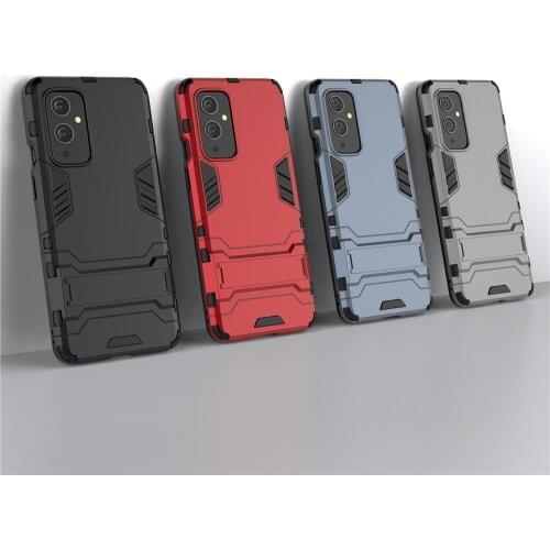 Kickstand Case For OnePlus 9 Cases Shockproof Armor TPU + PC Tough Cover For One Plus 9 Pro 9R 1+9 1+9R OnePlus 9 R Coque Funda