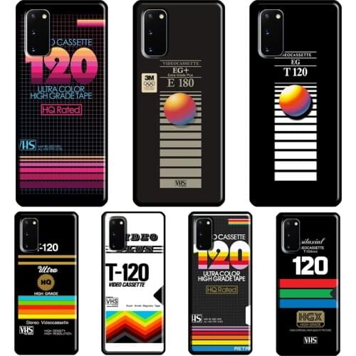 Retro VHS tape Cassette vaporwave Case For Samsung Galaxy S21 Ultra S20 FE Note 20 Ultra Note 9 10 S8 S9 S10 Plus S10e Cover