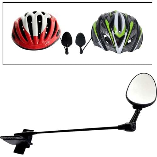MTB Mountain Bike Helmet Mirror 360 Degree Adjustable Bicycle Cycling Rear View Helmet Mirror Rode Bike Bicycle Accessories