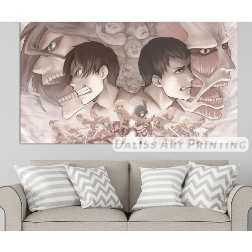 Canvas Anime Attack on Titan Pictures Home Decoration Paintings Poster HD Prints Wall Art Modular Living Room Framed