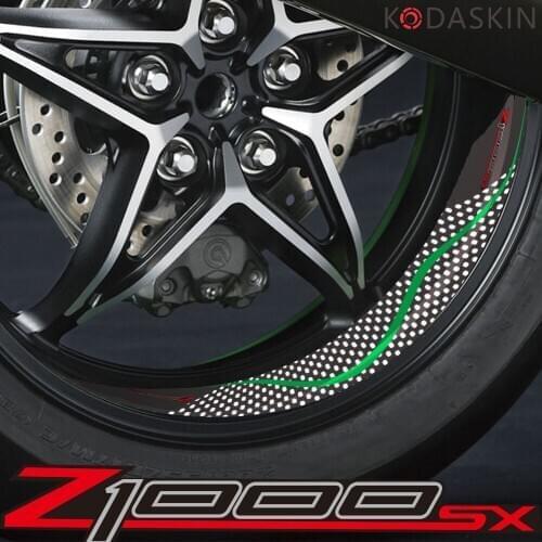 KODASKIN Motorcycle 2D Emblem Round Sticker Decal Big Wheel Rim for Z 750 Z 1000sx
