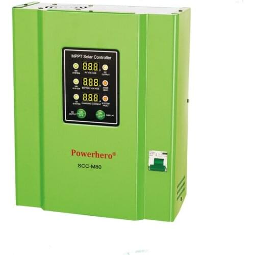 80A SCC MPPT Solar Charger Controller with battery voltage auto recongnization