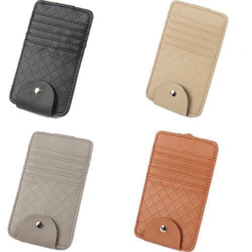 Car Glasses Clip Frame Box Multi-function Sun Visor Ticket Business Card Holder Car Accessories Car Glasses Frame Box 2019 New