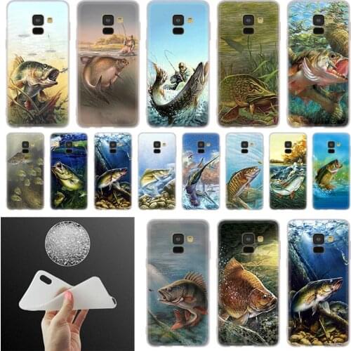 Cat fish water tank wall art poster canvas print Case For Galaxy A10 A20 A30 A40 A50 A60 A70 A6 A8 Plus A7 A9 2018 A3 A5 2017