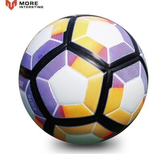 Hot 2018 Size 5 Soccer Seamless PU Football Ball Anti-slip Granules Soccer Ball High Quality For Game Match Training Youth Kids