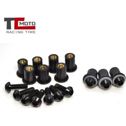 M5 5mm CNC Windshield Screws Windscreen Bolt Nut for Suzuki GSXR GSX-R 600 750 1000 K1 K2 K3 K4 K5 K6 K7 K8 K9 K11