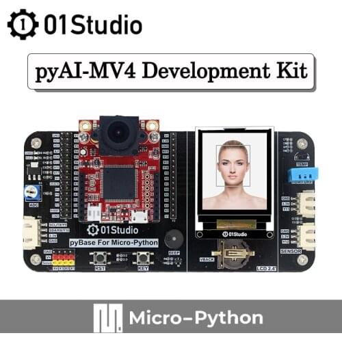 01Studio pyAI- MV4 Development Board Camera Module Compatible OpenMV 4 H7 OpenMV4 AI Artificial Intelligence Micropython