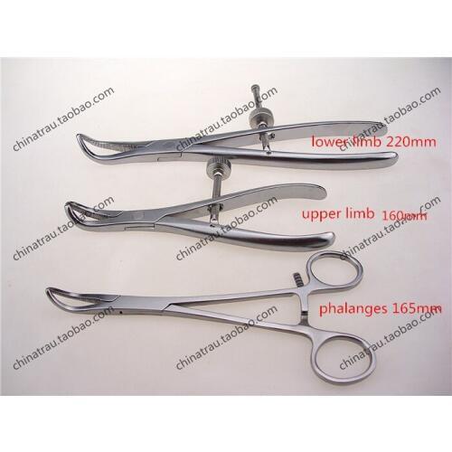 Medical orthopedic instrument bone holding forceps inner plate holder fixation Fracture curved Reduction forcep Plier AO synthes