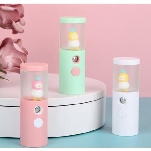 Mini Universal Lightweight Cartoon Duck Air Humidifier USB Portable Essential Oil Diffuser for Home Car Fogger Mist Maker