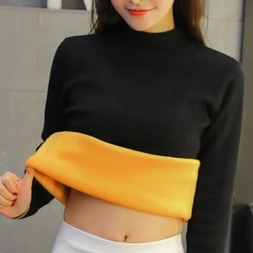 Bottom sweater in autumn and winter, knitted thicker thermal jacket, pullover, thick semi-high collar knitted sweater