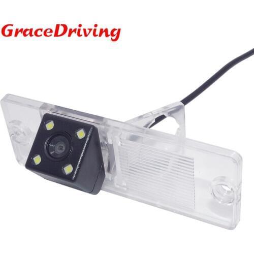 Plastic shell rainproof car reserve reversing camera bring 4 led adapt for Mitsubishi Pajero Zinger L200 V3 V93 V5 V6 V8 V97