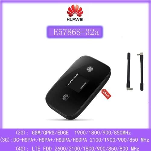 HUAWEI E5786s-32 Hotspot Portable Domino LTE 4G+ CAT 6 300Mbit/s Plus 4G Antenna TS9 +huawei Af10 Adapter