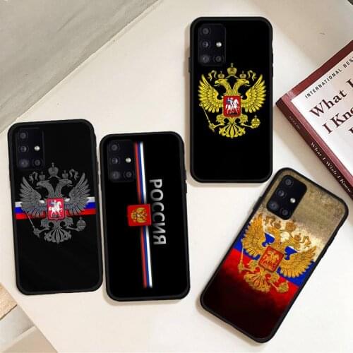 Russia Russian Flags Emblem Phone Case For Samsung galaxy S 7 8 9 10 20 edge A 6 10 20 30 50 51 70 note 10 plus