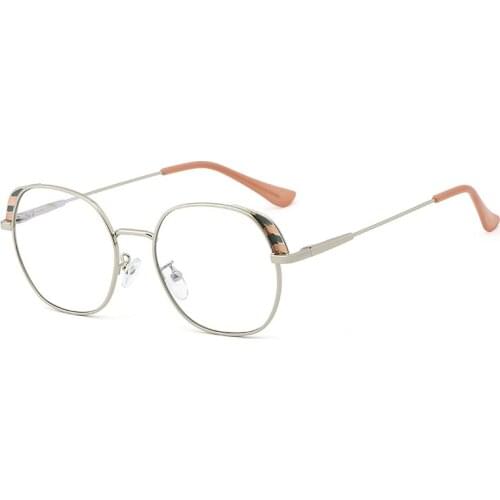 Anti-Blue Light Glasses Retro Literary Gentle Syle Metal Frame Optical Glasses