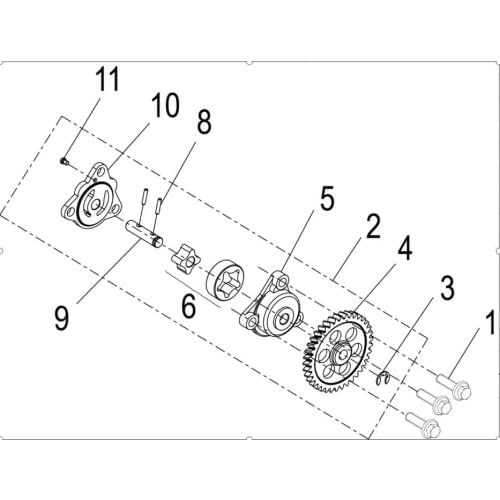 Oil pump page of Benelli TNT135 TNT125