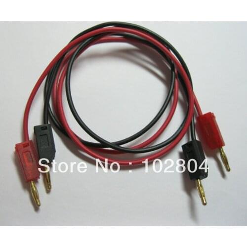 180 set 2mm Gold Plated banana plug Test Cable 2 color Length 50cm