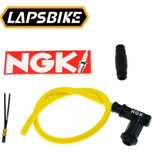 Universal Moped 8MM Ignition Coil Elbow Spark Plug Cap Head For Motorcycle Suzuki Honda Kawasaki Yamaha Dirt Pit Bike Go Kart