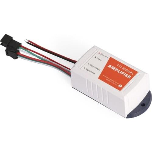 SPI Signal Amplifier DC5-24V Optical Isolation TTL 1CH Signal Repeater RGB LED Strip Signal Enhancer Extend 200m