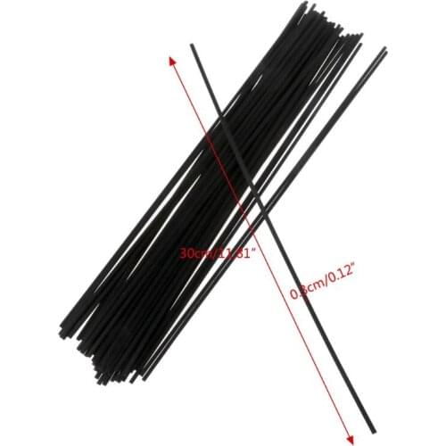 50Pcs 30cmx3mm Fiber Sticks Diffuser Aromatherapy Volatile Rod for Home Fragrance Diffuser Home Decoration