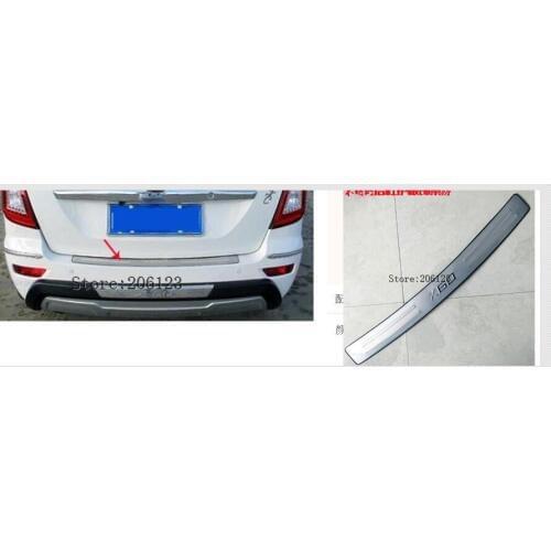 For Lifan X60 Accessories Chrome 2011 2012 2013 2014 2015 Rear Bumper protector trunk bumper trim cover protector