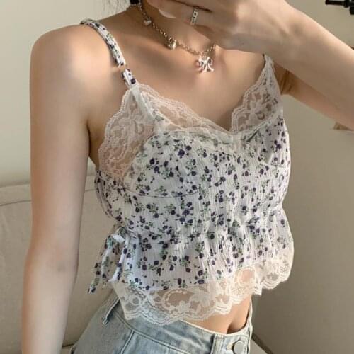 Women Tanks Tops Summer Lace Camisole Womens Top Camis Crop Top For Women