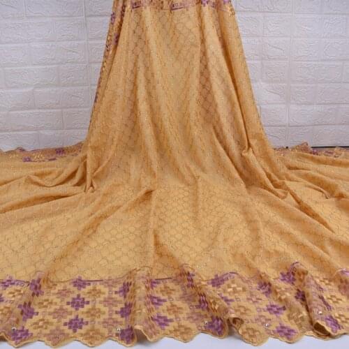 2019 African Lace Fabric High Quality Swiss Volie Lace In Swistzerland Embroidery Cotton Lace Fabric For Men Women Dresses A1734