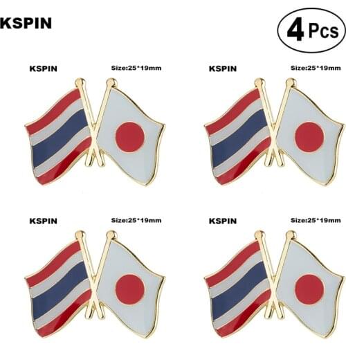 Japan Friendship Lapel Pin Flag badge Brooch Pins Badges 4Pcs a Lot