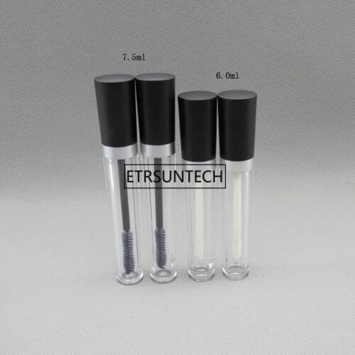 7.5ML plastic clear Empty Mascara Tube, 6ML Clear Plastic Lip Gloss Tube Makeup Tool F20172133