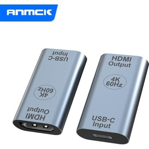 Anmck USB 3.1 C to HDMI Displayport RJ45 Cable 4K 60HZ Audio Video Adapter For Laptop Macbook Pro Type C to Mini DP Converter