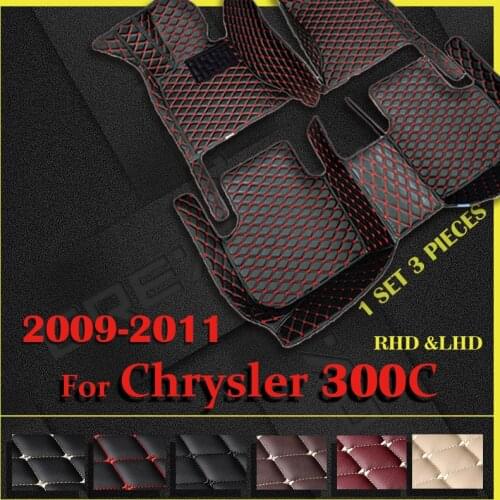 Car floor mats for Chrysler 300C （Sedan） 2009 2010 2011 Custom auto foot Pads automobile carpet cover