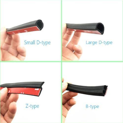 Large D small D Z B-type 5m door gasket car rubber seal for Various cars
