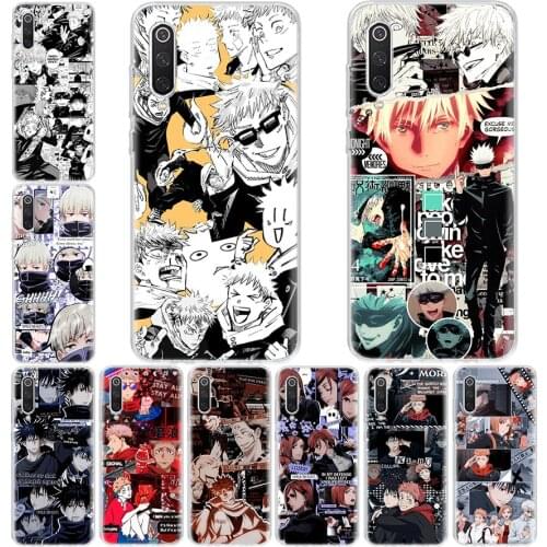 Hot Japan Anime Jujutsu Kaisen Phone Case For Xiaomi Note Mi 11 8 9 9T 10 10T Ultra CC9 A1 A2 A3 F1 F2 F3 Lite Pro X3 6X 5X CC9E