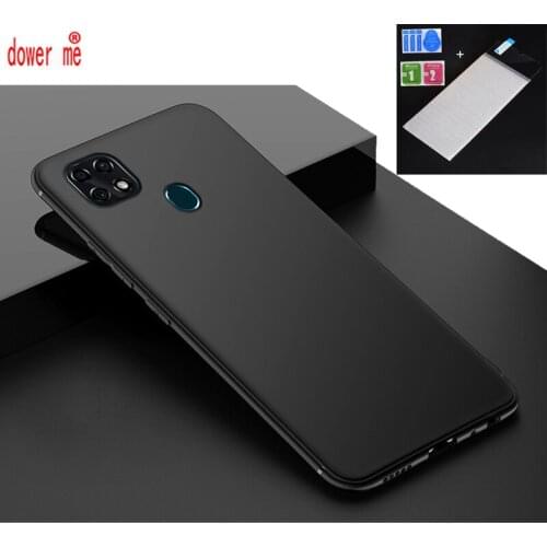 Dower me 9H Tempered Glass+ Protective Soft TPU Case Cover For ZTE Blade 20smart 20 smart V1050 SmartPhone