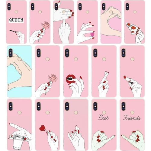 244H best friend and best sisters Soft Silicone Tpu Cover phone Case for xiaomi redmi 6 pro 5 plus note 6 pro 4 4x mi 8