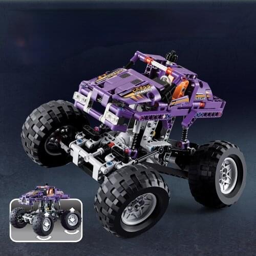Decool 42005 2IN1 Monster Truck City Building Blocks sets Bricks Toys for children gifts 60070 60101 60243 60093 birthday Gifts