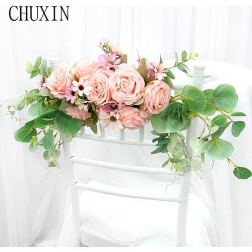 Door Iintel Flower Silk Artificial Flower Wedding Banquet Decorations Wall Chair Back Grilles Photography Homemade Customizable